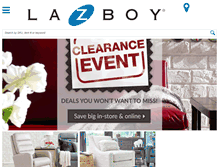 Tablet Screenshot of la-z-boy.com